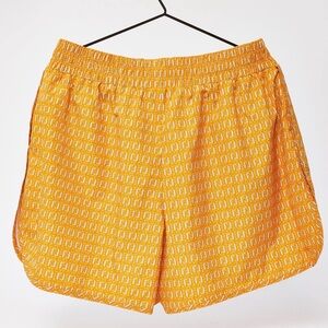 Orange Patterned Women's Shorts - size L